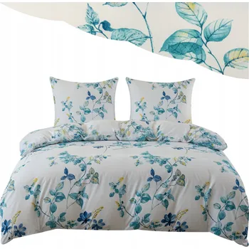 Povlečení Povlečení 140x200 Sada Povlečení 2-dílná 3D Bílá Květiny Mnoho