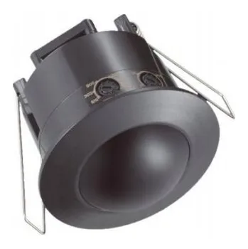 Pohybové čidlo Zápustný 360° detektor pohybu kulatý černý FULL-BLACK 23679 V-TAC