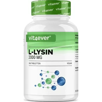 Aminokyselina Vit4ever L-Lysin 2000 - Lysin 365 tablet praktické XL balení Lysinu pro aktivní životní styl