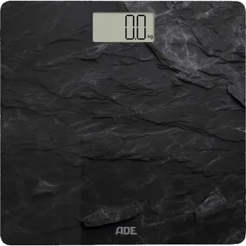Osobní váha Koupelnová váha do 180 kg ADE 30 x 30 cm s břidlicovým vzorem, černá
