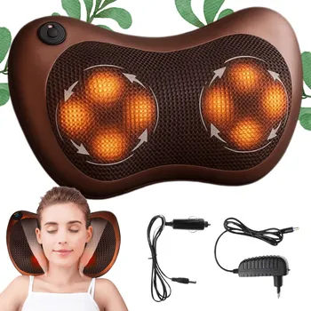 Masážní přístroj Pillow-Therapy Masážní přístroj pro shiatsu masáže s infračerveným světlem a 8 masážními body