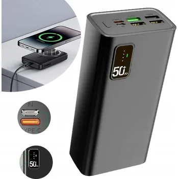 Powerbanka POWERBANK 30000 MAH RYCHLÉ NABÍJENÍ ČERNÁ USB C 22,5W