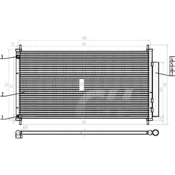 Klimatizace automobilu Hart 621 599 Kondenzátor klimatizace