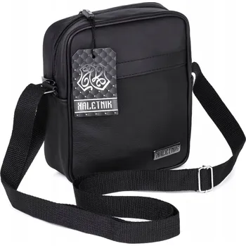 Kabelka Kaletnik kabelka přes rameno přírodní kůže lícová černá