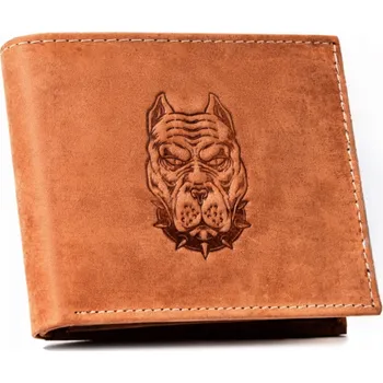 Peněženka Always Wild peněženka z pravé nubukové kůže hnědá - muž