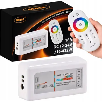 LED páska Ovladač LED RGB RGBW dálkové ovládání rádiový ovladač pro LED pásky 18A dotykový RF