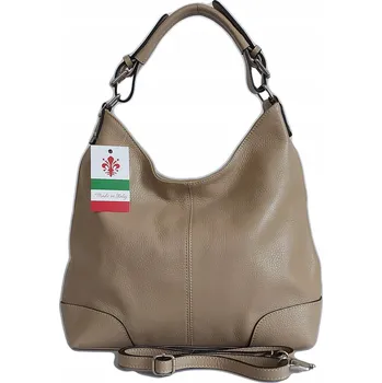 Kabelka Vera Pelle kabelka vak z pravé kůže béžová