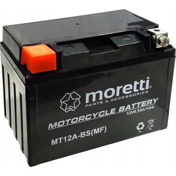 Motobaterie Gelový akumulátor pro motocykl MORETTI MT12A-BS 9,5 Ah YT12A-BS