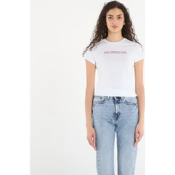 Dámské tričko Tričko Karl Lagerfeld Jeans Slim Ss Reflection Tee White L
