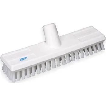 Hrubý čisticí kartáč, Bílá 24mm PET Kartáč na podlahu Tvrdý, Jatky Ano Vikan