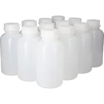 Lahve se širokým hrdlem z LDPE, objem 2000 ml, 12 kusů