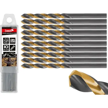 Příslušenství k vrtačce Geko Černozlaté vrták do kovu HSS 4,10 mm (10/100/1000)