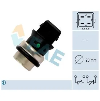 Čidlo automobilu Snímač, teplota chladiva FAE 33650