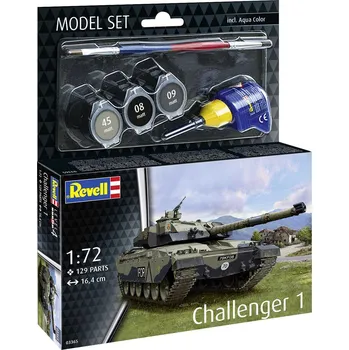 Plastikový model Challenger 1 - obsahuje barvy a lepidlo - Revell ModelSet 63365