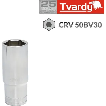 Gola hlavice Geko Šestihranná dlouhá hlavice 1/4" 13 mm TVARDY (10/100)