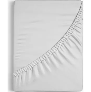 Prostěradlo Bavlněné napínací prostěradlo - světle šedé 120 x 200 cm