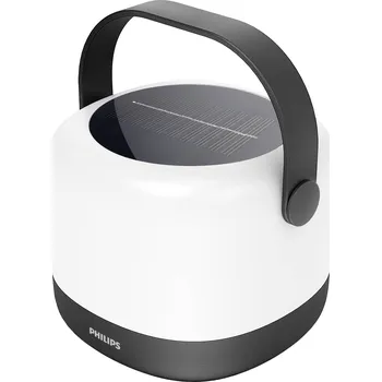 Stojací lampa Philips LED 8720169296503 Alula SR PT 1.2W RGB30K BL solární stolní lampa 1.2 W teplá bílá, RGB bílá, černá