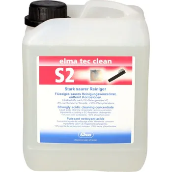 Čisticí prostředek elma tec clean S2 pro ultrazvukový mycí stůl, silně kyselý, 2,5 litru