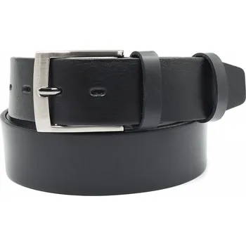 Opasek Černý kožený opasek Nivasaža elegantní široký ELG40 Celková délka: 160