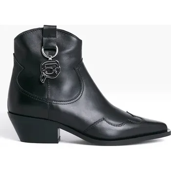 Jezdecká obuv Westernové kožené boty Karl Lagerfeld KANSAS NFT KL33265.000 černá 99X, EUR 40