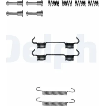 Brzdová čelist Sada příslušenství, parkovací brzdové čelisti DELPHI LY1297