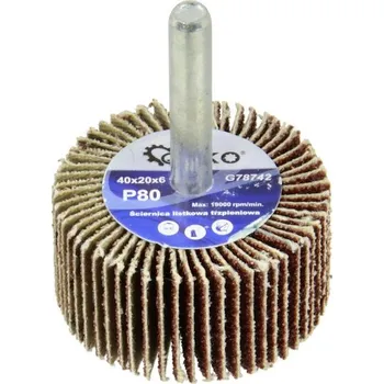 Brusný kotouč Geko Listová brusná kotoučová bruska 40x20X6 P80 (50/100)