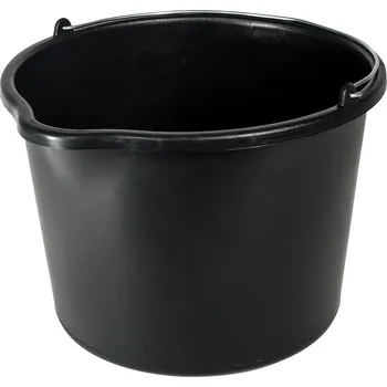 Zdenické nářadí Geko Stavební kbelík 20 l černý S NÁLIVKOU