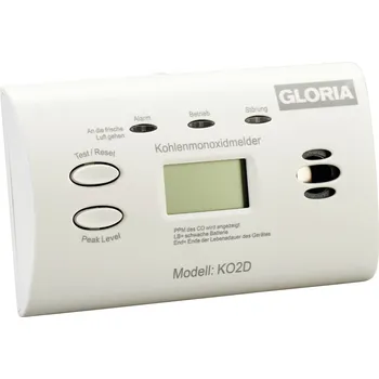 Detektor CO Gloria KO2D, 002518.0571 detektor oxidu uhelnatého na baterii, detekce oxidu uhelnatého (CO)