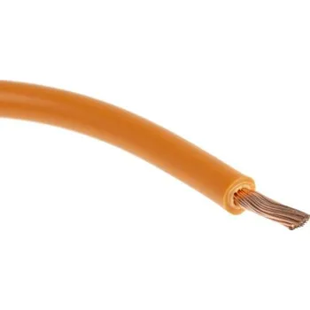 elektrický kabel Automobilový vodič barva Oranžová plocha průřezu 1 mm² -40 plus 100 °C 600 V 30m RS PRO Zpomalovač hoření