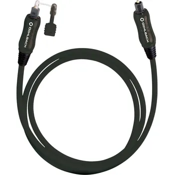 Redukce Toslink audio kabel [1x Toslink zástrčka (ODT) - 1x Toslink zástrčka (ODT)] 1.50 m černá Oehlbach OPTO Star Black