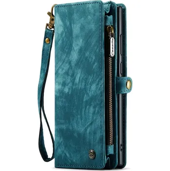 Pouzdro na mobilní telefon VSECHNONAMOBIL 55444 WALLET Ochranný kryt s peněženkou 2v1 pro Samsung Galaxy S23 Ultra 5G zelený