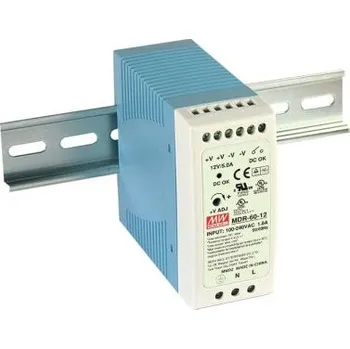 spínaný zdroj MEAN WELL Spínaný Napájecí zdroj na lištu DIN, počet výstupů: 1, výstup: 48V dc, 1.25A, vstupní: 85 → 264V ac,60W