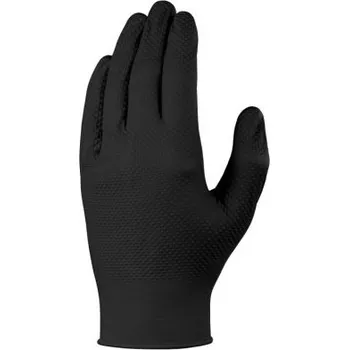 Pracovní rukavice Jednorázové rukavice 100, Černá 10, Extra velké Bez prášku TX924