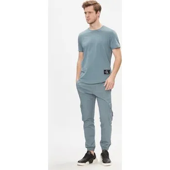 Pánské tričko Calvin Klein Jeans T-Shirt J30J323482 Modrá Regular Fit XS