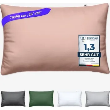 Prostěradlo Povlak na polštář Wolkenfeld 70x90 – Povlak na polštář pro spaní na boku a v délce – Certifikace