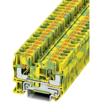 Phoenix Contact 3211822 trojitá svorka ochranného vodiče 8.2 mm rychlé připojení zelená, žlutá 1 ks