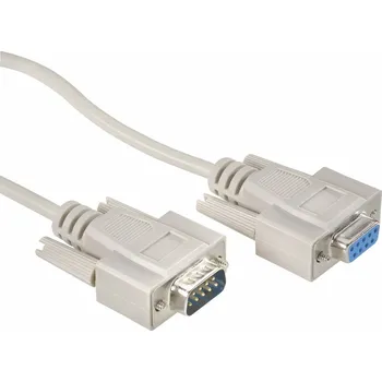 Prodlužovací kabel sériový D-SUB prodlužovací kabel 981281, 5.00 m, béžová