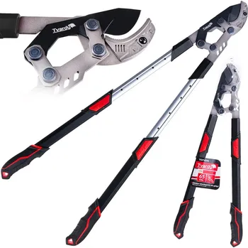 Nůžky na větve Geko Teleskopické zahradnické nůžky na větve s převodovkou a kovadlinovým ostřím 730–970 mm 65Mn PTFE (6/12)