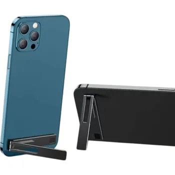 Univerzální magnetický držák mobilního telefonu z kovové slitiny Pro iPhone 15 13 Xiaomi Pevný kovový stojánek černá