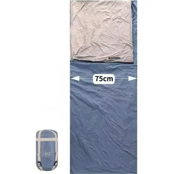 Spacák Spací pytel 190 x 75 cm, 8-15 stupňů, balení 31 x 13 cm, modrá barva, bavlna a nylon, ideální pro jarní a podzimní kempování