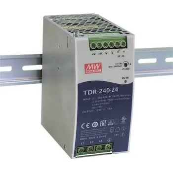 spínaný zdroj MEAN WELL Spínaný Napájecí zdroj na lištu DIN, počet výstupů: 1, výstup: 48V dc, 5A, vstupní: 340 → 550 V ac /