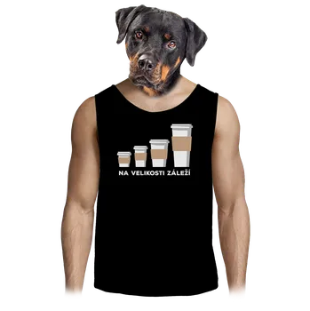 Pánské tílko Bastard Na velikosti záleží pánské tílko Black