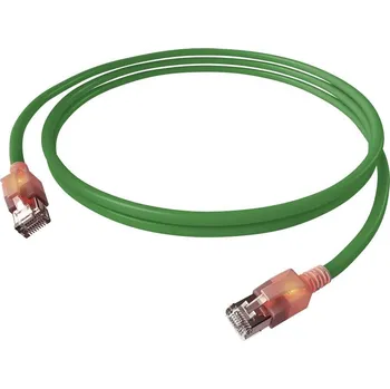 Datový kabel Easylan CS1OGADAD0070 RJ45 síťové kabely, propojovací kabely CAT 6A S/FTP 7.00 m zelená dvoužilový stíněný, bez halogenů, samozhášecí 1 ks