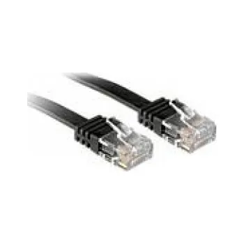 Datový kabel LINDY 47521 RJ45 síťové kabely, propojovací kabely CAT 6 U/UTP 1.00 m černá 1 ks