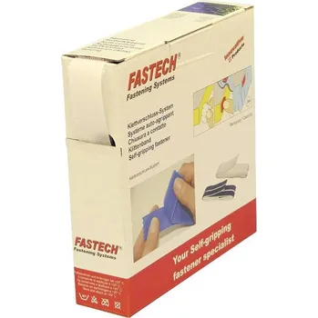Zip FASTECH® B25-SKL01000010 pásek se suchým zipem, zalepení hotmelt , háčková část, (d x š) 10 m x 25 mm, bílá, 10 m