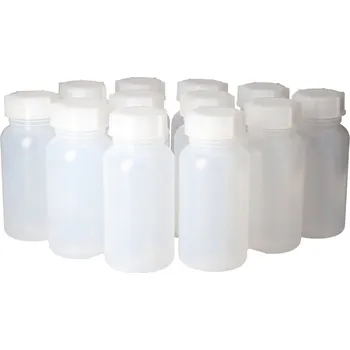 Lahve se širokým hrdlem z LDPE, objem 1000 ml, 12 kusů
