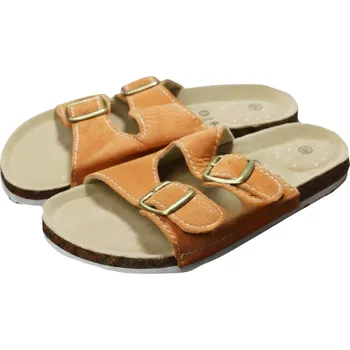 Dámská zdravotní obuv SAMLUX Korkové pantofle cihlové B888/14