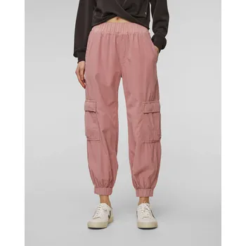 Dámské kalhoty Dámské Kapsáčové Manšestrové Kalhoty Deha V Růžové Barvě D12367-26310