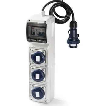 Elektrická zásuvka Industrial cabled box 3 schucko sockets