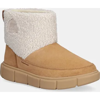 Dámská zimní obuv Semišové sněhule Sorel SOREL EXPLORER III SLIP-ON COZY WP 2079341252 hnědá 88X, EUR 39